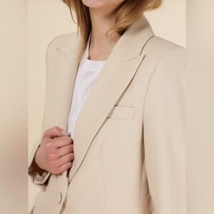 ATTENTIF Paris Cream One button blazer NWT SIZE 42